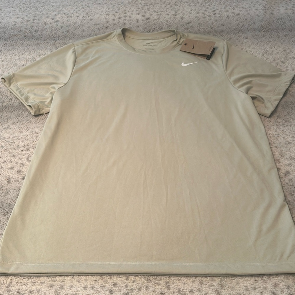 lime green Nike shirt